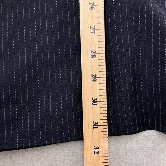Jones New York Suit Men 44R 39W x 28L Blue Pinstripe Elements Wool Classic Caree - Picture 6 of 16